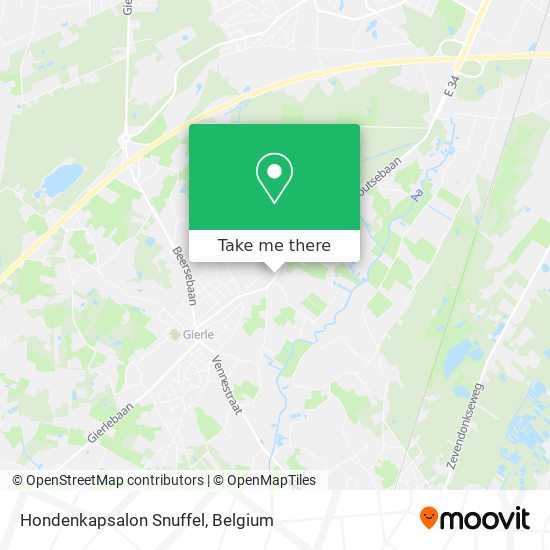 Hondenkapsalon Snuffel map