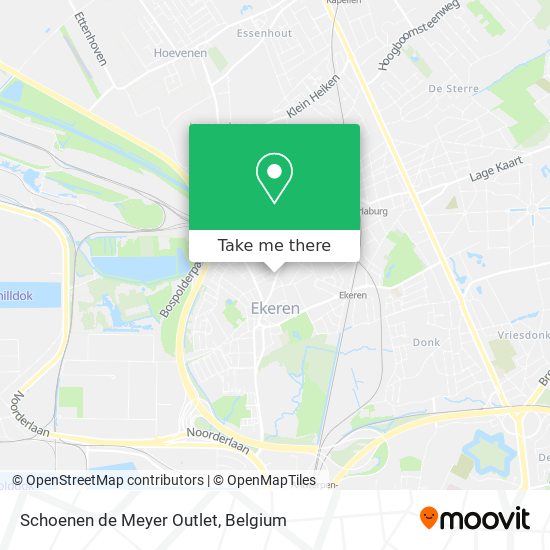 Schoenen de Meyer Outlet map