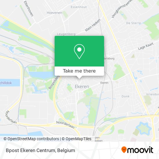 Bpost Ekeren Centrum map