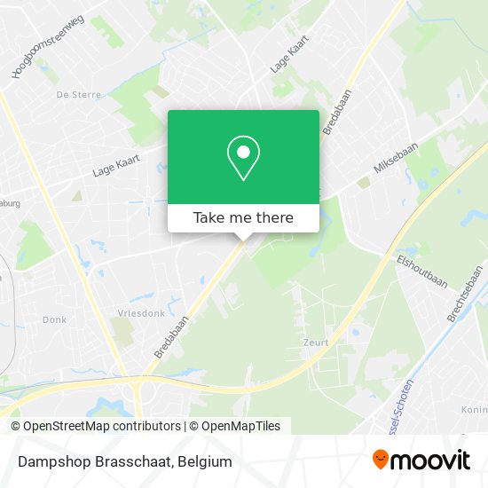 Dampshop Brasschaat map