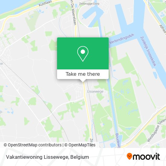 Vakantiewoning Lissewege map