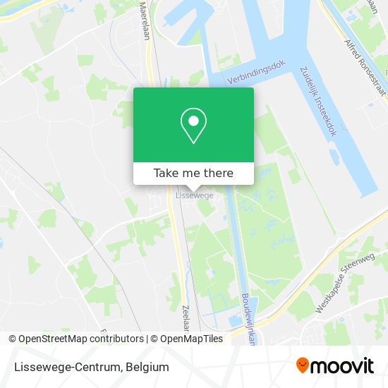 Lissewege-Centrum map