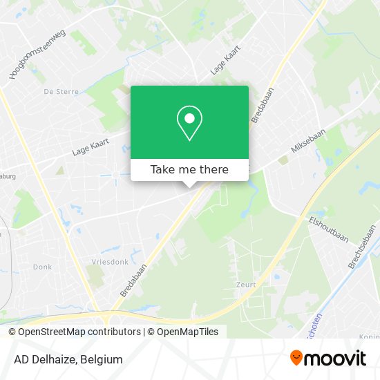 AD Delhaize map