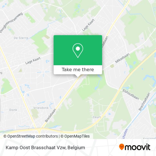 Kamp Oost Brasschaat Vzw map