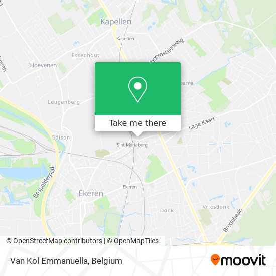 Van Kol Emmanuella map