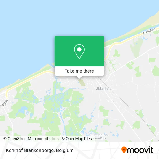 Kerkhof Blankenberge map