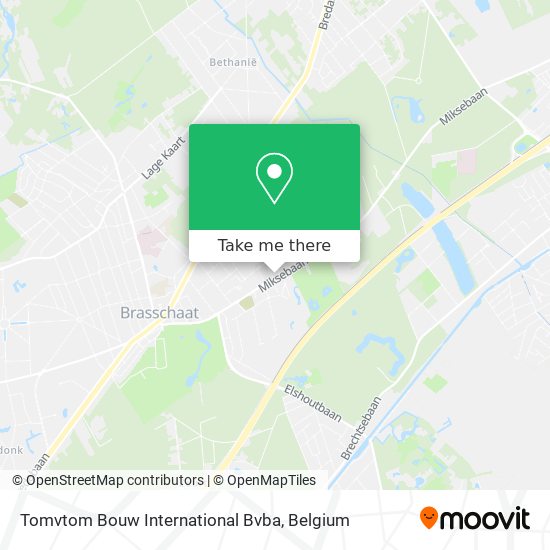 Tomvtom Bouw International Bvba map