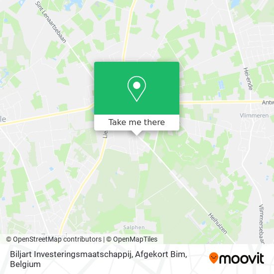 Biljart Investeringsmaatschappij, Afgekort Bim map