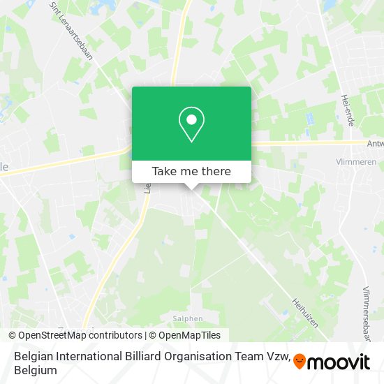 Belgian International Billiard Organisation Team Vzw map