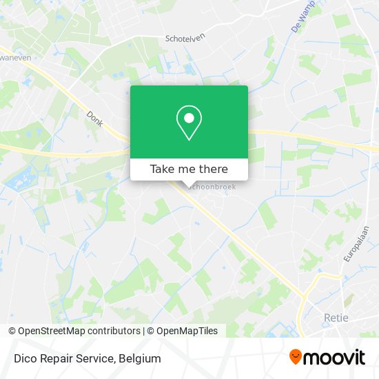 Dico Repair Service map