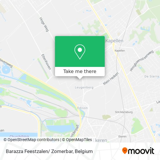 Barazza Feestzalen/ Zomerbar map