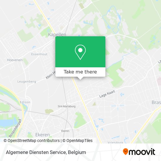 Algemene Diensten Service map