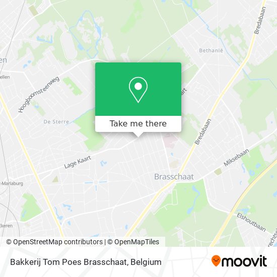 Bakkerij Tom Poes Brasschaat plan