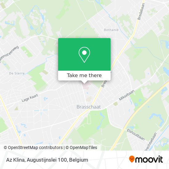 Az Klina, Augustijnslei 100 map