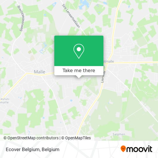 Ecover Belgium map