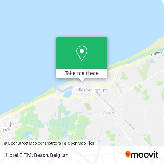 Hotel E.T.M. Beach map