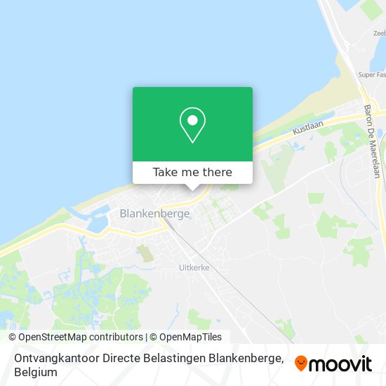 Ontvangkantoor Directe Belastingen Blankenberge plan