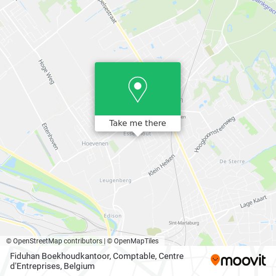 Fiduhan Boekhoudkantoor, Comptable, Centre d'Entreprises map