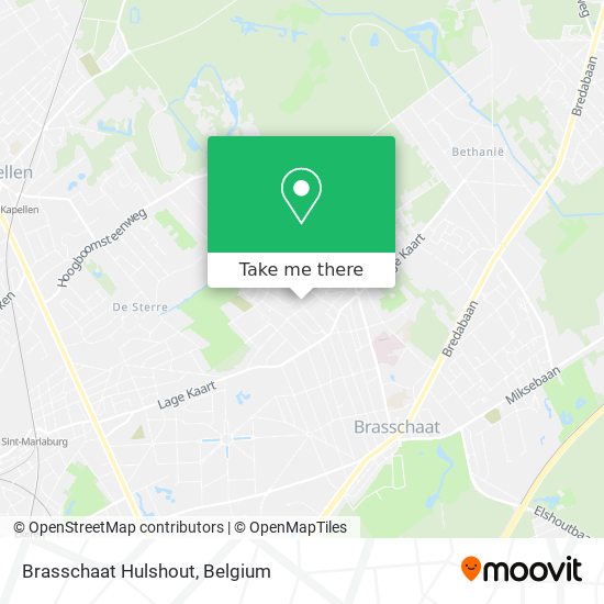 Brasschaat Hulshout map