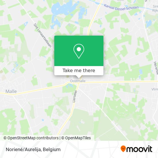 Noriené/Aurelija map