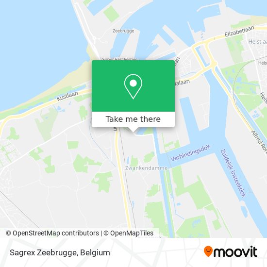 Sagrex Zeebrugge map