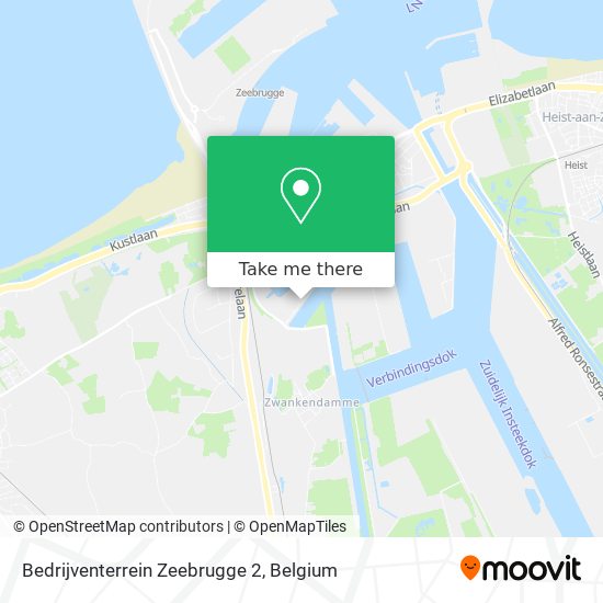 Bedrijventerrein Zeebrugge 2 map