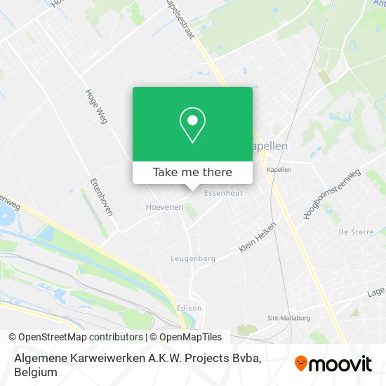 Algemene Karweiwerken A.K.W. Projects Bvba plan