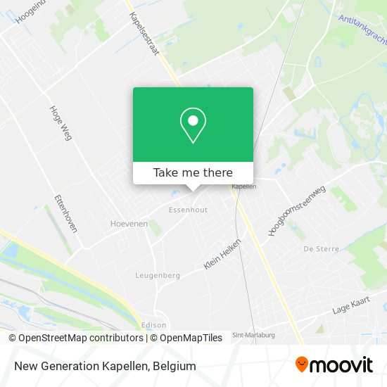 New Generation Kapellen map
