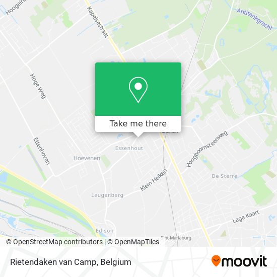 Rietendaken van Camp plan