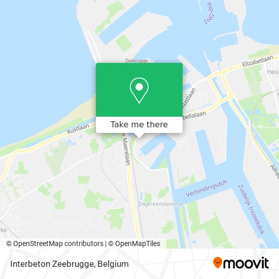 Interbeton Zeebrugge map