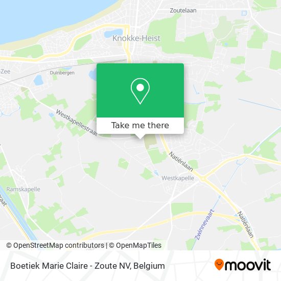 Boetiek Marie Claire - Zoute NV map