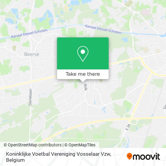 Koninklijke Voetbal Vereniging Vosselaar Vzw map