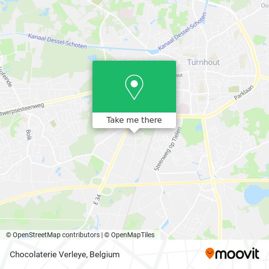 Chocolaterie Verleye map