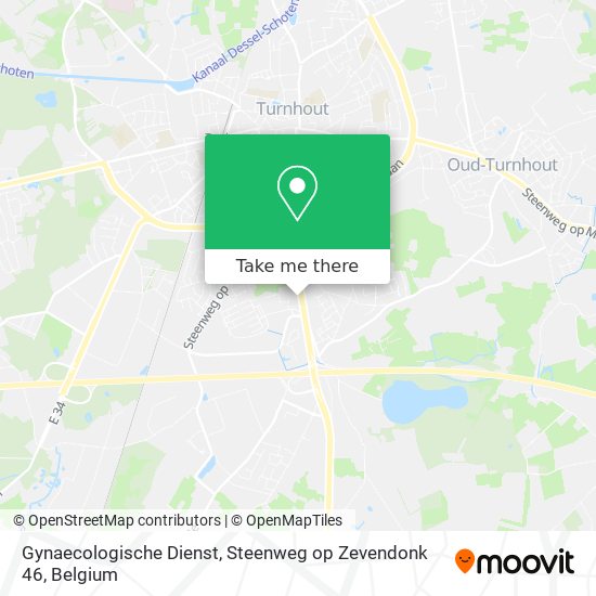 Gynaecologische Dienst, Steenweg op Zevendonk 46 map