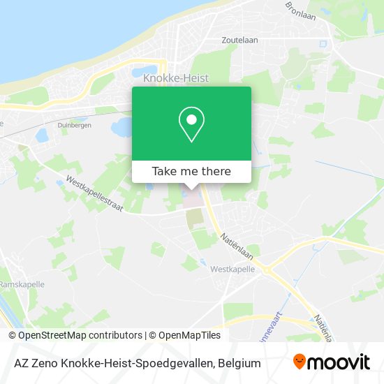 AZ Zeno Knokke-Heist-Spoedgevallen map