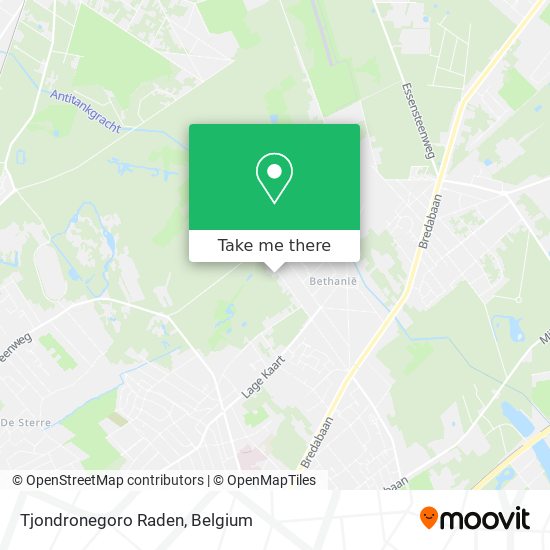 Tjondronegoro Raden map