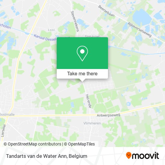 Tandarts van de Water Ann map