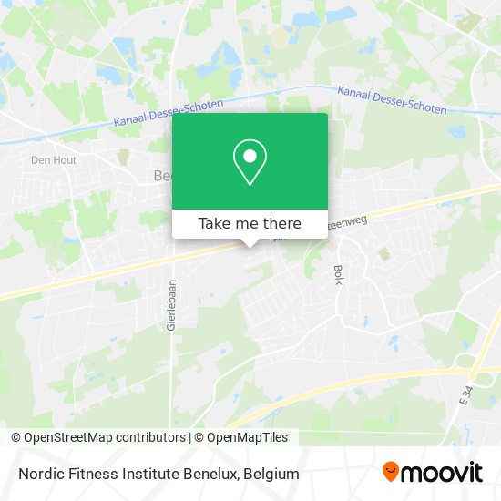 Nordic Fitness Institute Benelux map