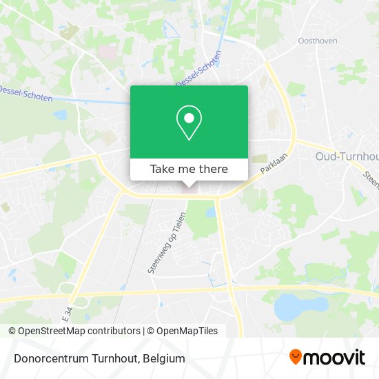 Donorcentrum Turnhout map
