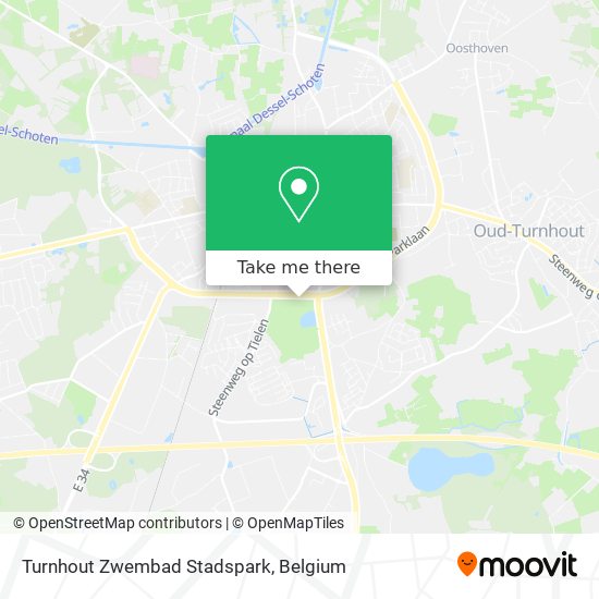 Turnhout Zwembad Stadspark plan