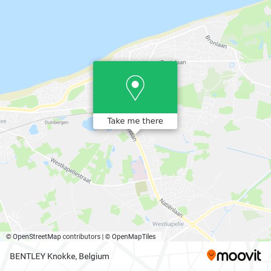 BENTLEY Knokke map