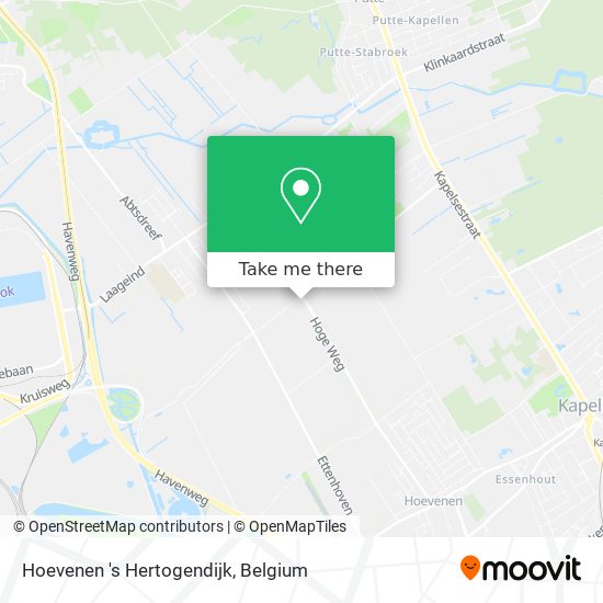 Hoevenen 's Hertogendijk map