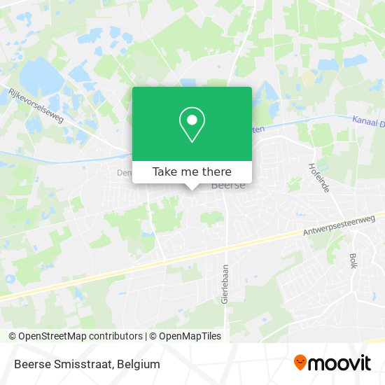 Beerse Smisstraat map