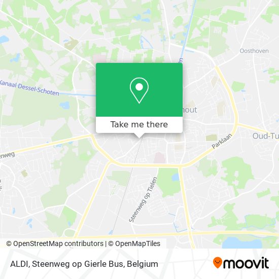 ALDI, Steenweg op Gierle Bus map