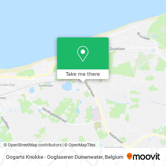 Oogarts Knokke - Ooglaseren Duinenwater map