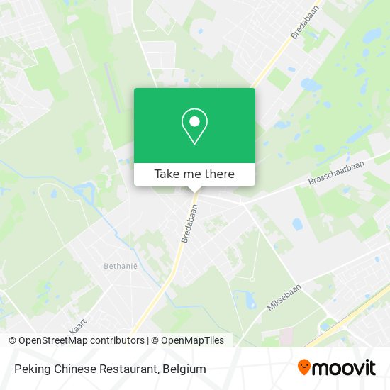 Peking Chinese Restaurant plan