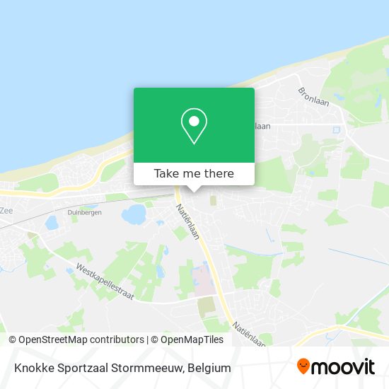 Knokke Sportzaal Stormmeeuw map