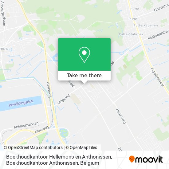 Boekhoudkantoor Hellemons en Anthonissen, Boekhoudkantoor Anthonissen map