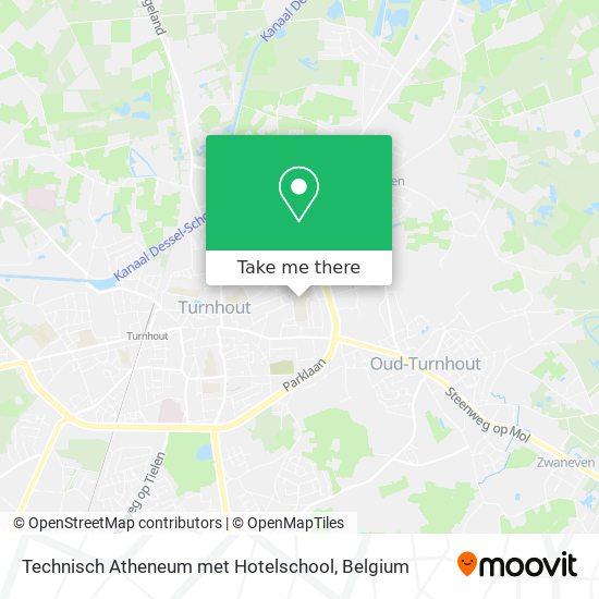 Technisch Atheneum met Hotelschool map