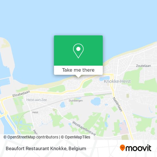Beaufort Restaurant Knokke map